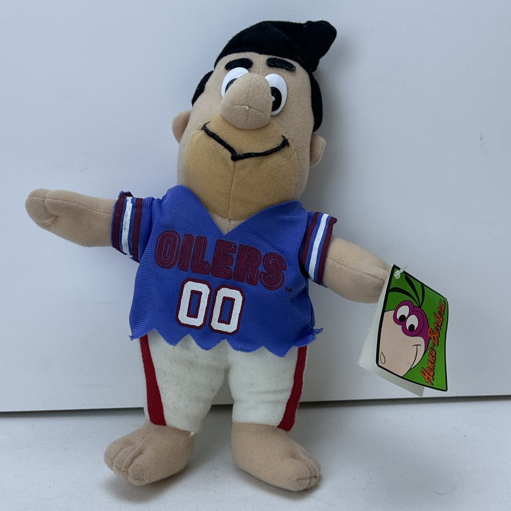 Vintage Fred Flintstone Houston Oilers Plush Play by Play 1994 NFLP Team NFL